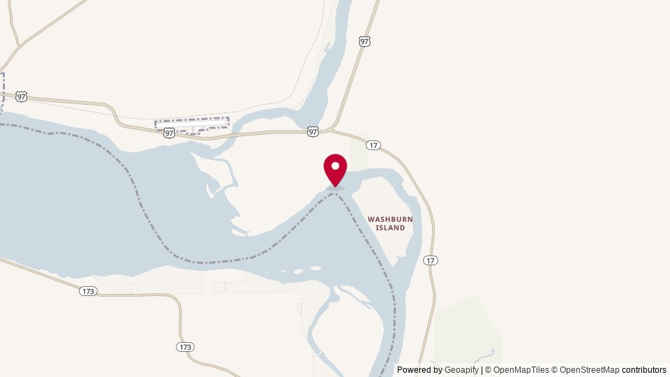 Map of Columbia River, United States