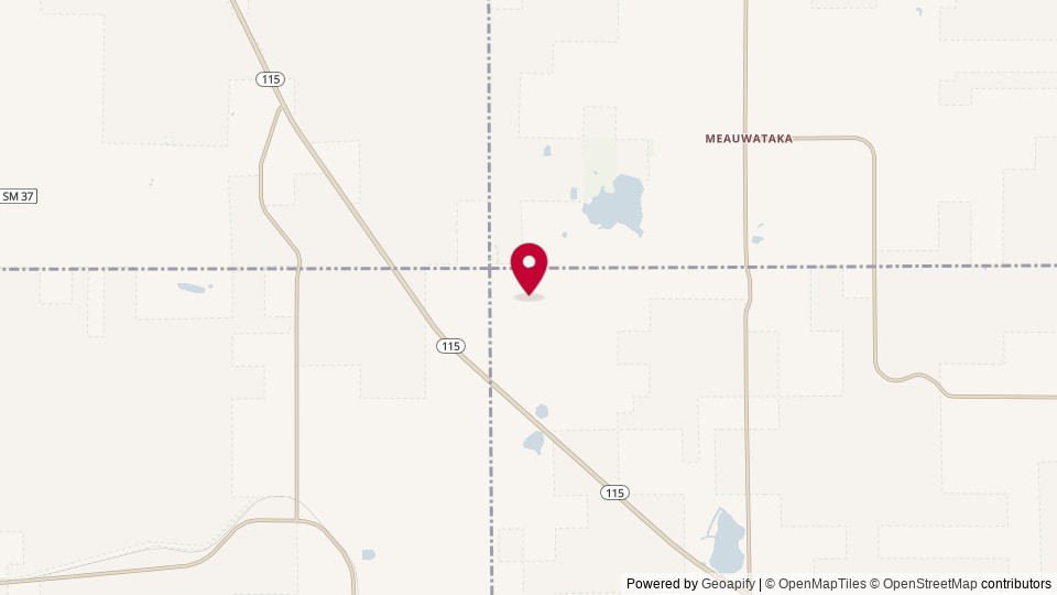 Map of Wexford County, MI, United States of America