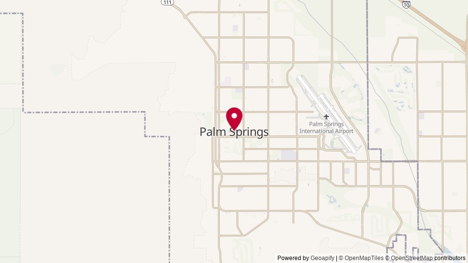 Map of Palm Springs, CA, United States of America