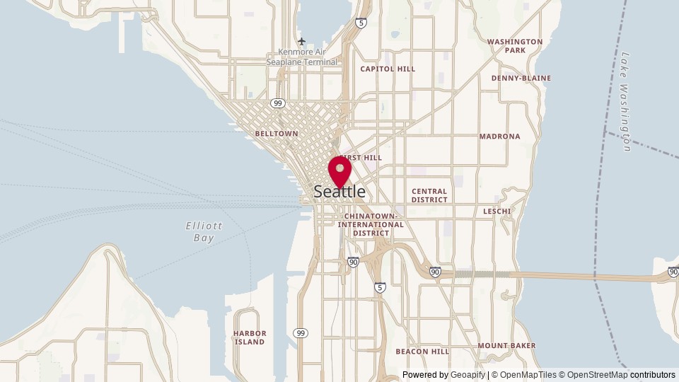 Map of Seattle, WA, United States of America