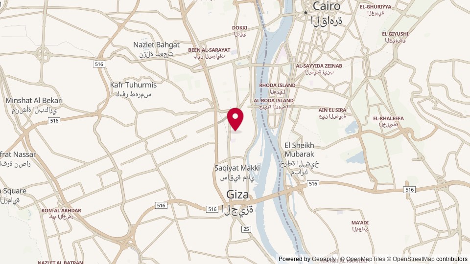 Map of Giza, JZ, Egypt
