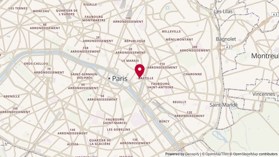 Map of Temple du Marais, 75004 Paris, France