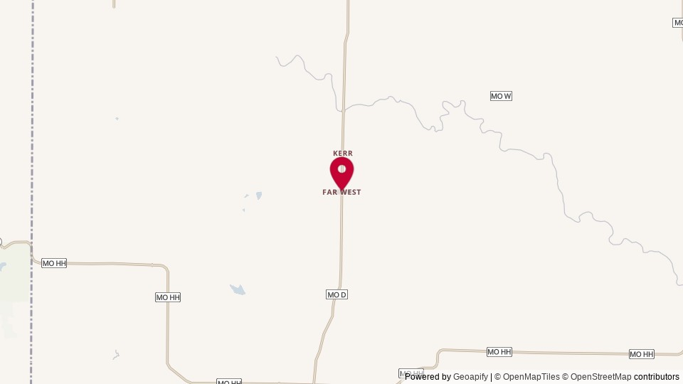 Map of Far West, MO, United States of America