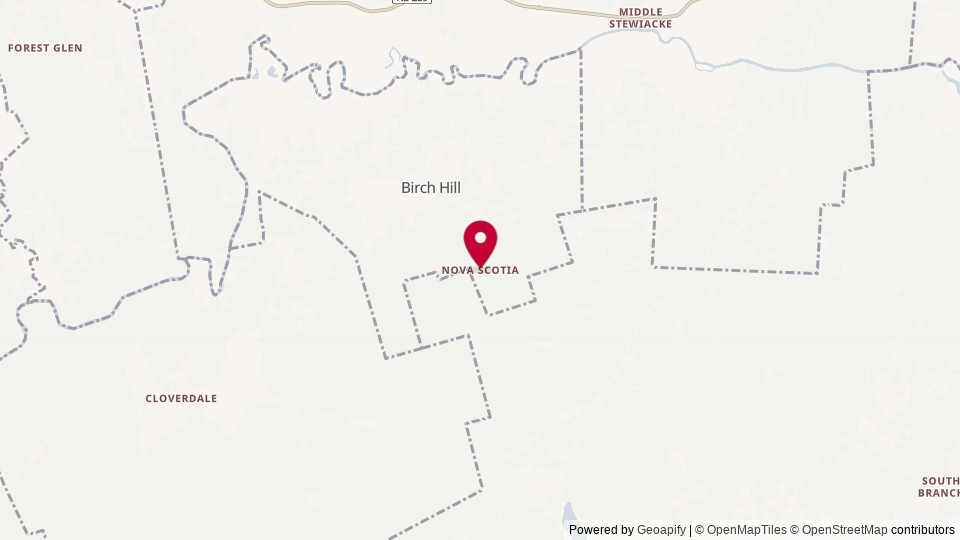 Map of NS, Canada