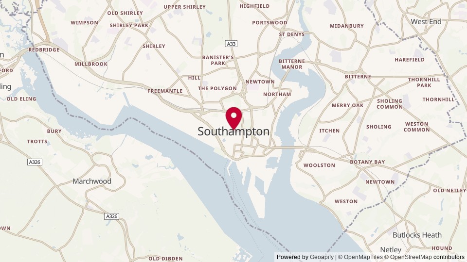 Map of yes, Southampton, ENG, United Kingdom