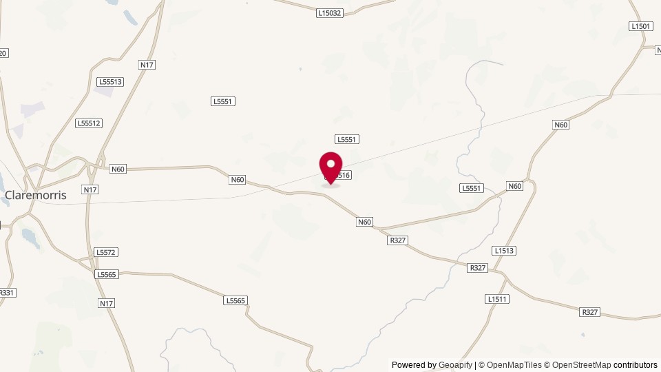 Map of Connacht, Ireland